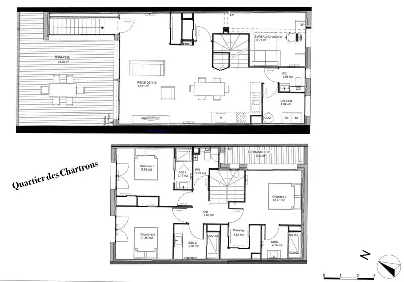 Vente appartement 4 pièces 126 m2