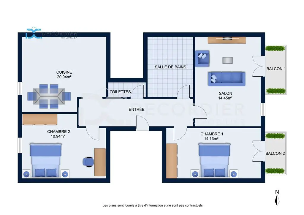 Vente appartement 4 pièces 77,4 m2