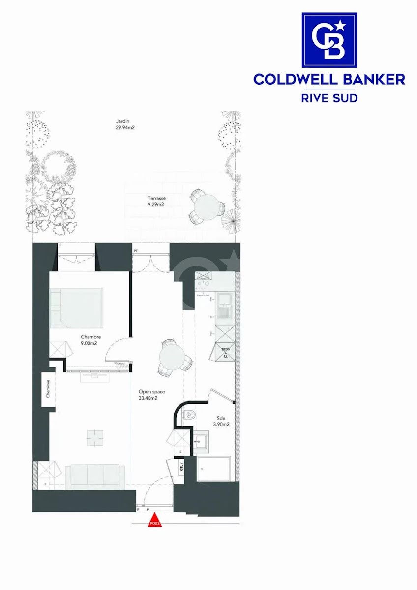 Vente appartement 2 pièces 45,4 m2