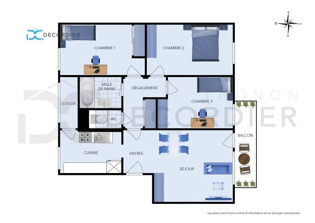 Vente appartement 4 pièces 68,49 m2