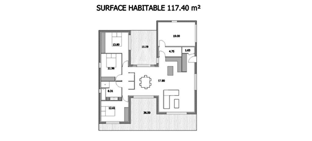 Vente maison 4 pièces 117 m2