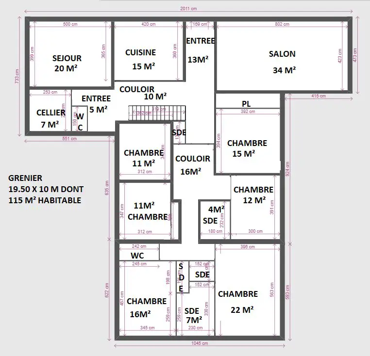 Vente maison 8 pièces 220 m2