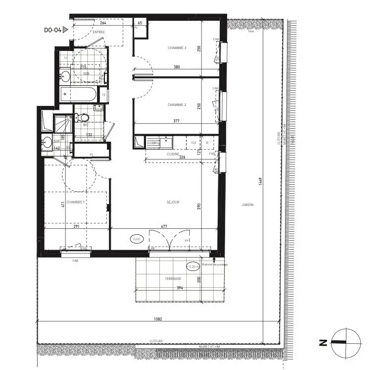 Vente appartement 4 pièces 73 m2