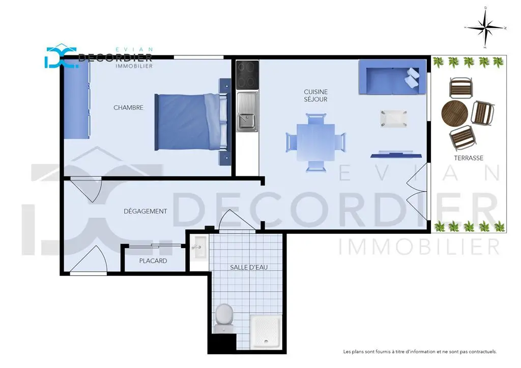 Vente appartement 2 pièces 42,44 m2