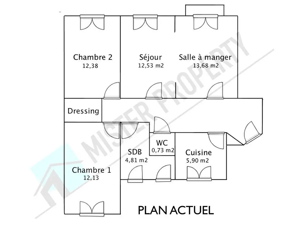 Vente appartement 3 pièces 78,55 m2