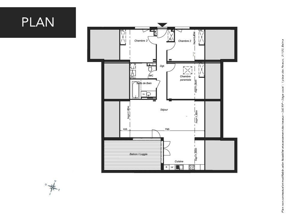 Vente appartement 4 pièces 87 m2