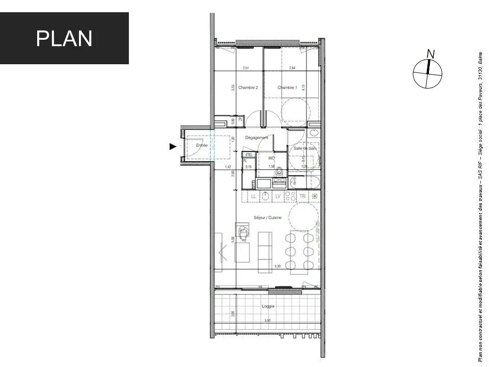 Vente appartement 3 pièces 68 m2