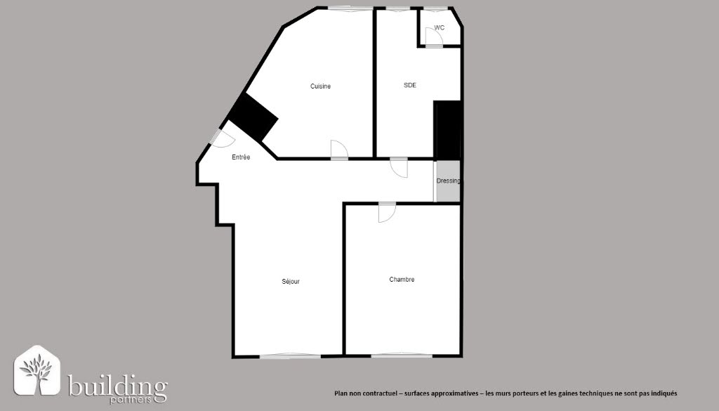 Vente appartement 2 pièces 53,68 m2