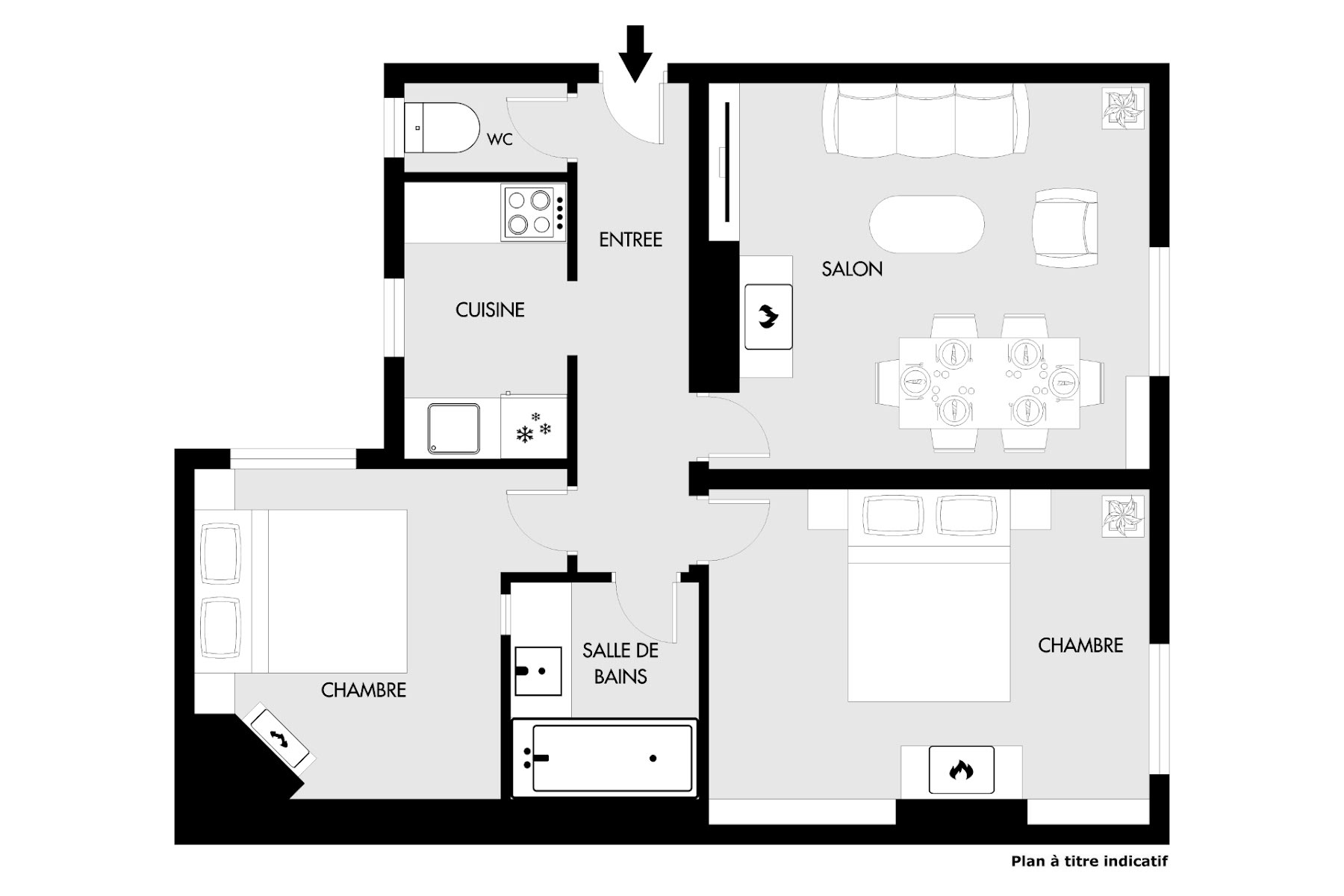 Vente appartement 3 pièces 52,26 m2