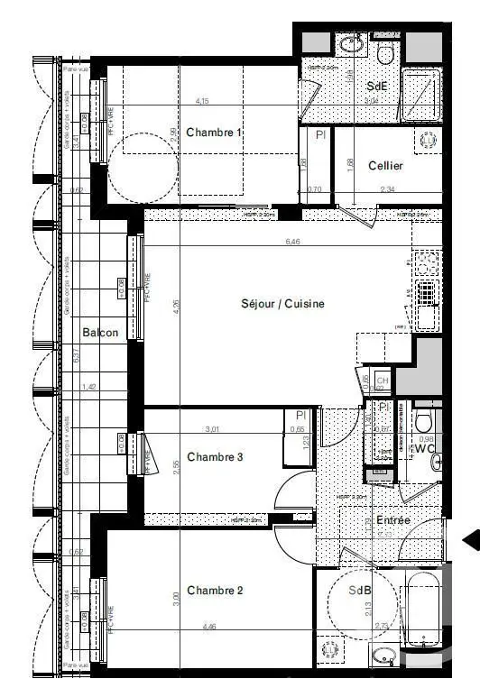 Vente appartement 4 pièces 85,17 m2