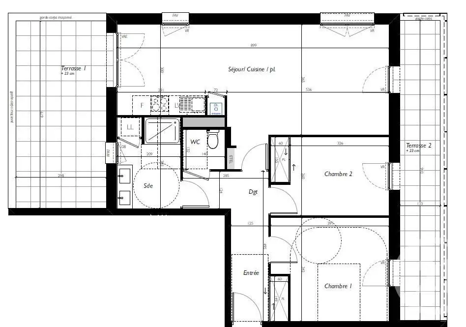 Vente appartement 3 pièces 71,64 m2