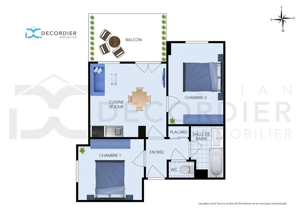 Vente appartement 3 pièces 48,05 m2
