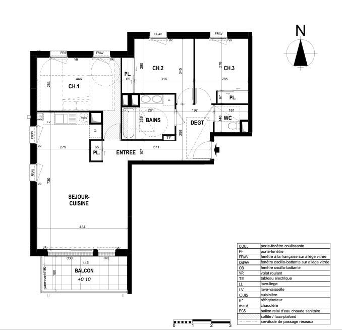 Vente appartement 4 pièces 83,72 m2