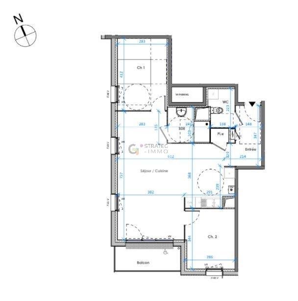 Vente appartement 3 pièces 71,31 m2