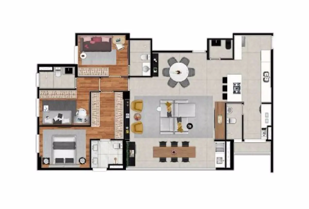 Apartamento Venda 130m² de 5 quartos---