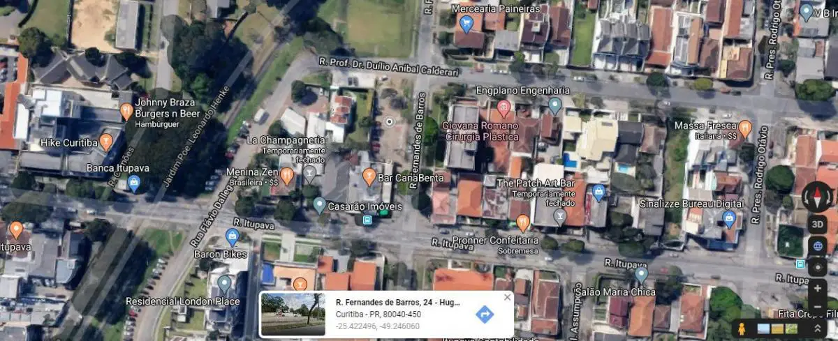 Terreno de esquina localizado no bairro Cristo Rei em Curitiba/PR com 438 m² de ---