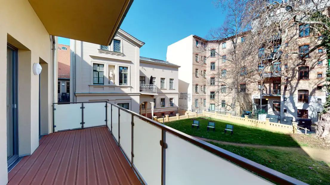 Großzügiger Balkon mit Blic... -- Exklusives Generationswohnen in der City