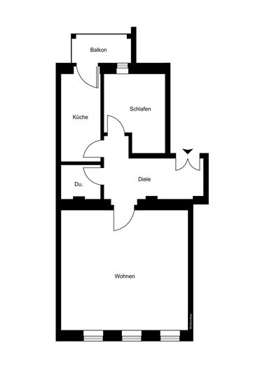  -- Vermietete 2-Zimmer-Wohnung mit Balkon in toller Lage in der Äußeren Neustadt am Alaunpark