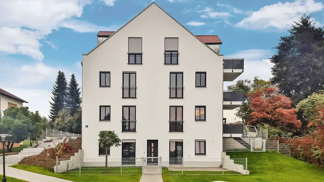 Hausansicht -- Zur Kapitalanlage - Exklusive Neubau Wohnung mit Balkon und Stellplatz