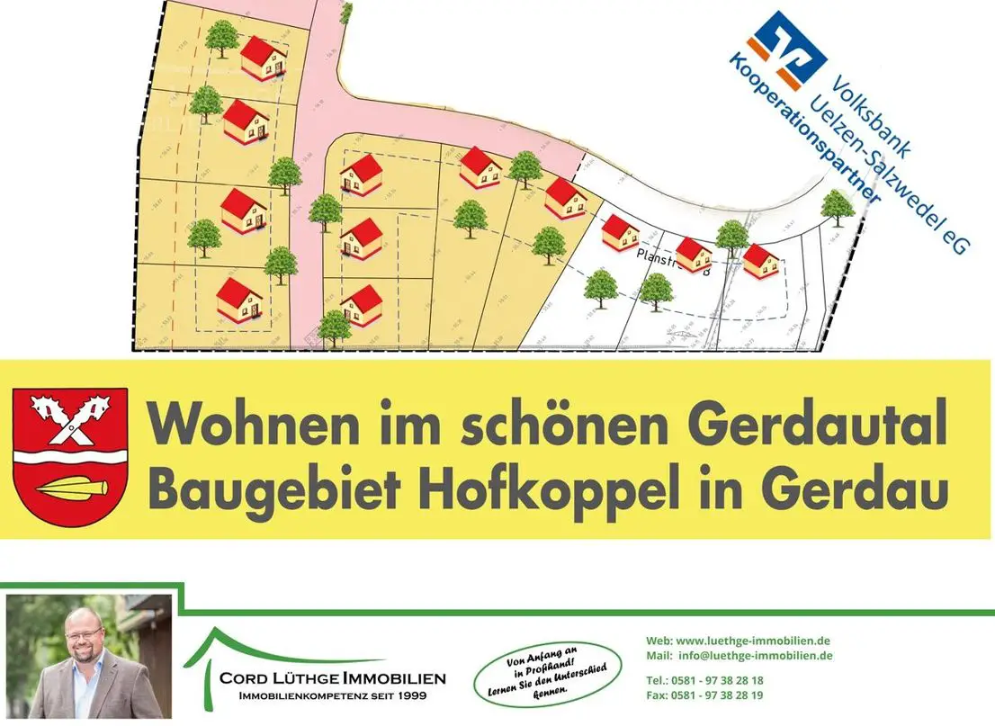 Titelbild -- Familienfreundliche Baugrundstücke in Gerdau - ruhige Lage in dem kleinem Baugebiet "Hofkoppel"