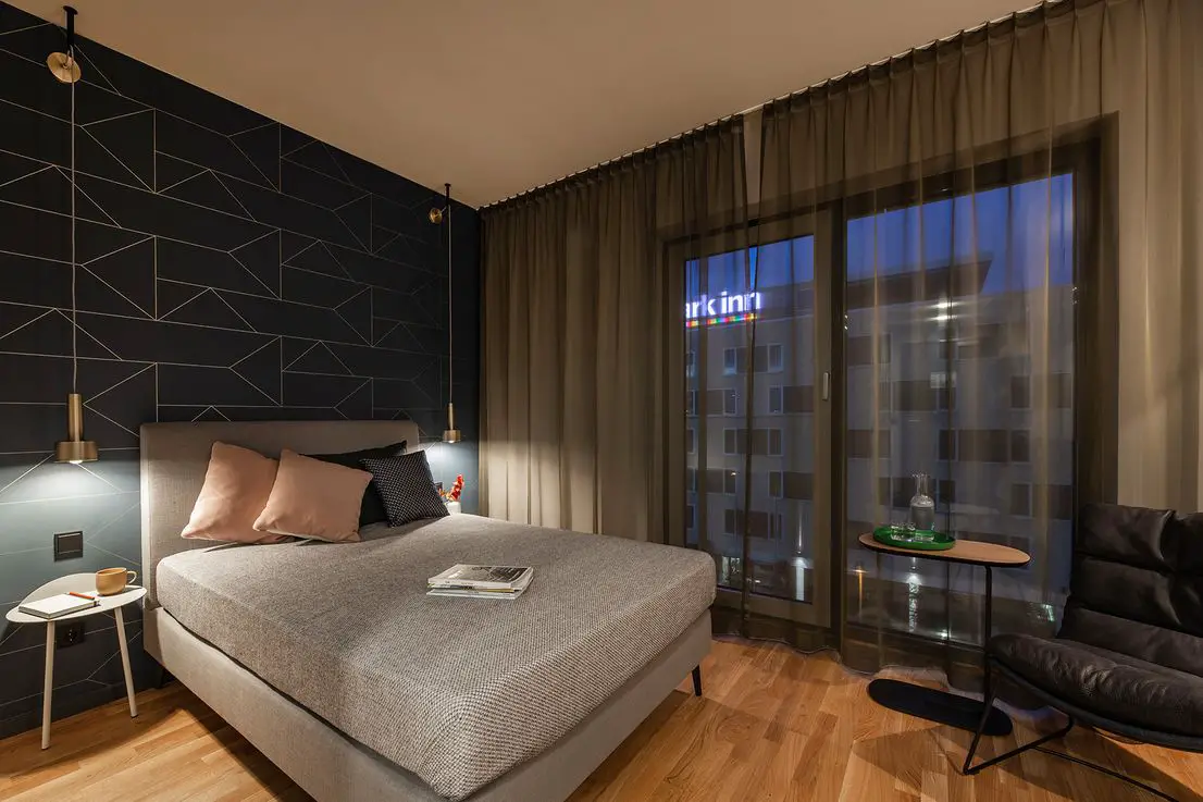 Beispielbild: Schlafbereich -- Möbliertes XS Apartment Frankfurt Gateway Gardens
