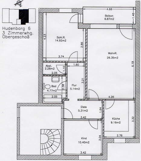 haus212 -- Gepflegte 3-Zimmer-Wohnung mit Balkon und EBK in Prisdorf