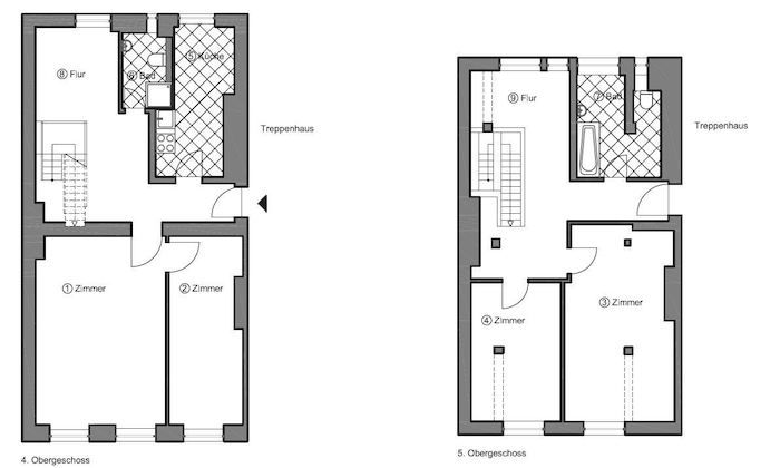 Wohnungsbilder -- Schöne Maisonette Wohnung im Vorderhaus 4./ 5.OG in Neukölln