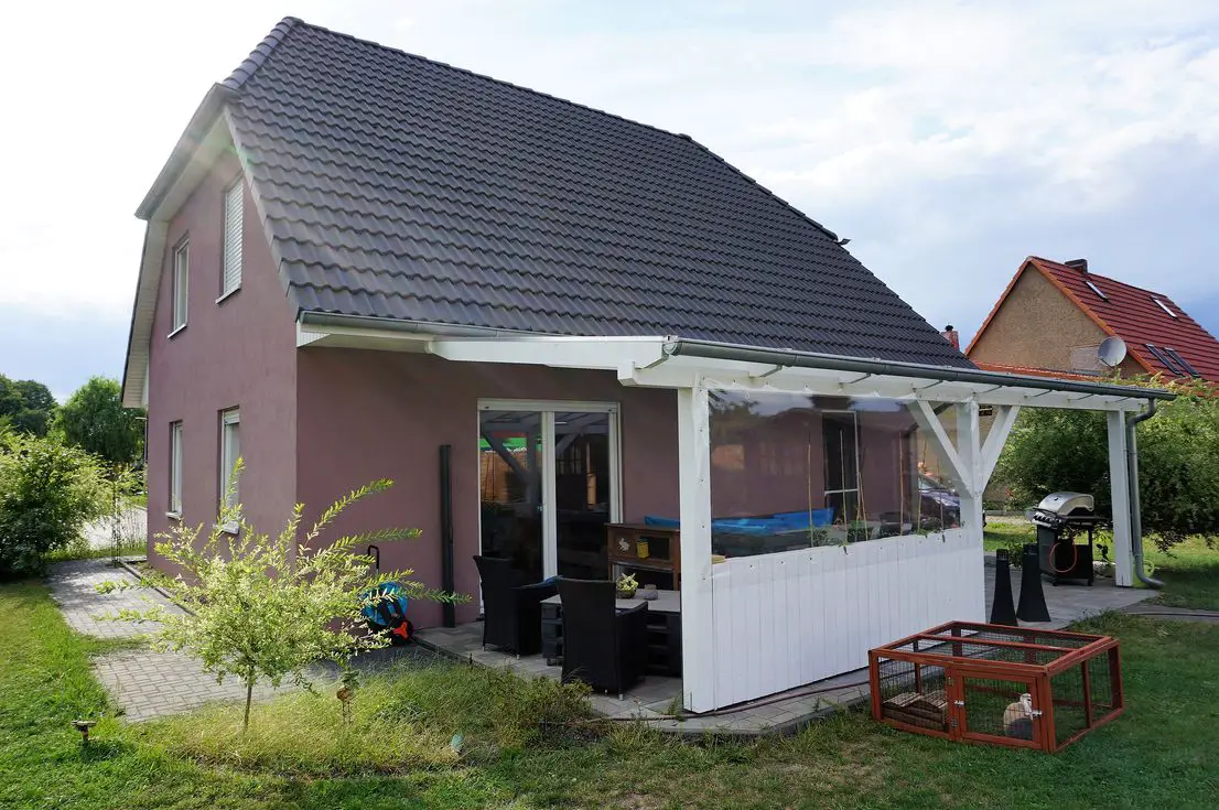 Hausansicht -- Modernes Einfamilienhaus mit Grundstück in Leegebruch zu verkaufen!