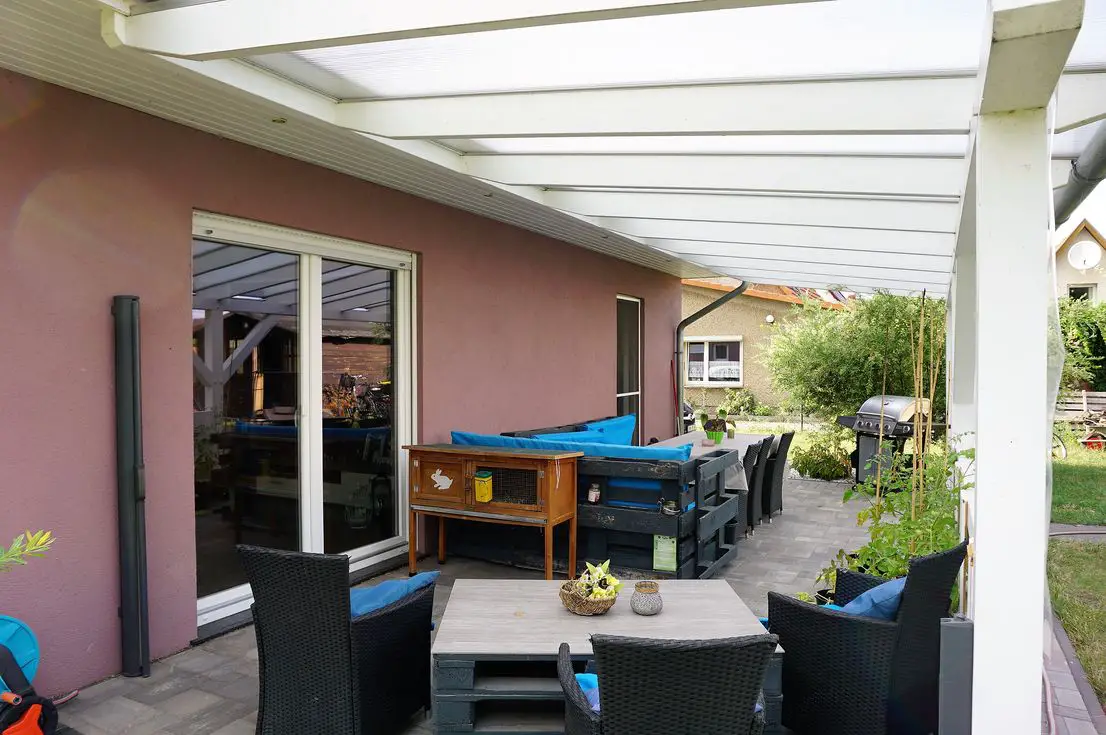 Terrasse -- Modernes Einfamilienhaus mit Grundstück in Leegebruch zu verkaufen!
