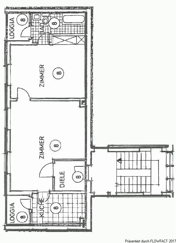 Grundriss -- 2 Zimmer-Wohnung in verkehrsgünstiger Lage in Baden-Baden