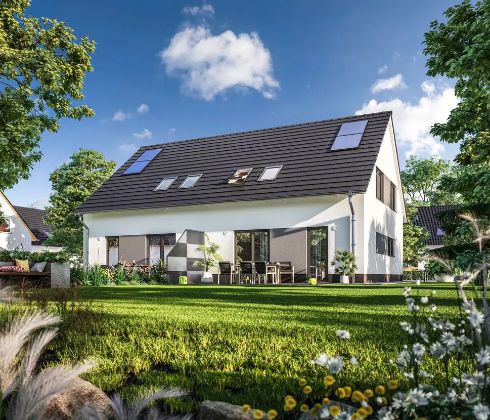 Doppelhaus-Behringen-116-Garte -- Familienglück im modernen Massivhaus mit Charme und Charakter