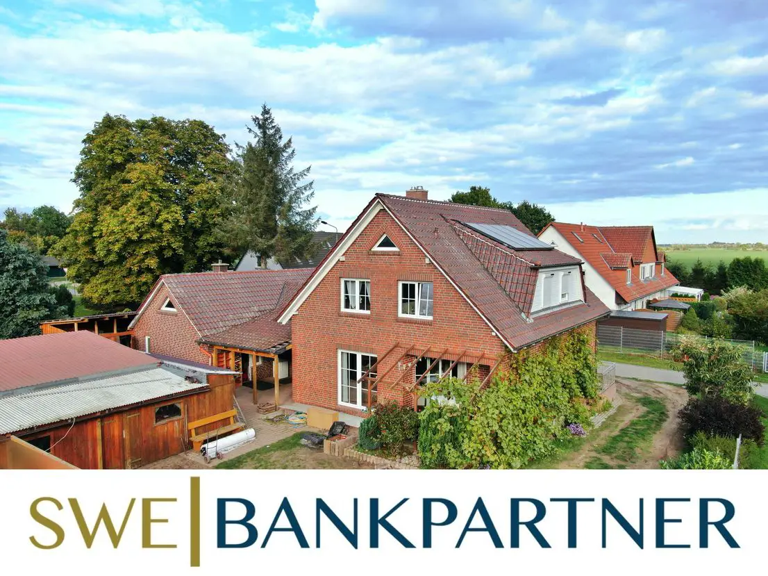 Ansicht Südwest -- Schönes Einfamilienhaus mit Anbau in Neuenkirchen zu verkaufen!