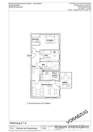 3-Zimmer Wohnung zu vermieten, 84489 Kr. Altötting - Burghausen | Mapio.net
