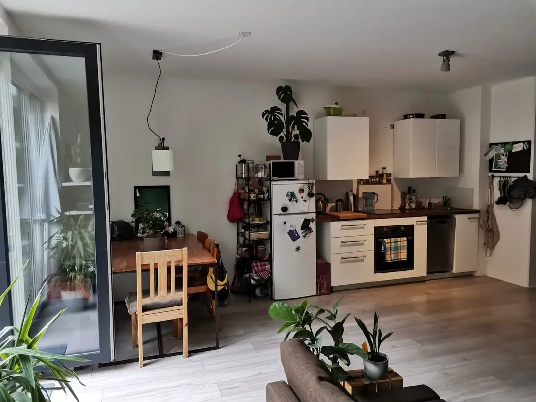 Küche -- Neubau 2 Zimmer Gartenwohnung in Köln-Vogelsang