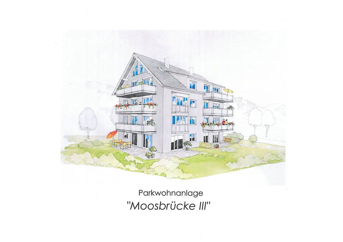 Moosbrücke III - Titelblatt -- NEUBAU - 3-Zimmer DG-Maisonette Wohnung "Moosbrücke III" Süd