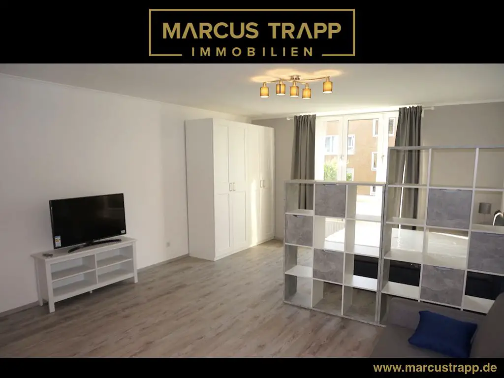 Startbild_Marcus Trapp Immobil -- Renoviertes 1-Zimmer-Appartment mit 900 EUR Kaltmiete und mit TG-Stellplatz in Düsseldorf-Golzheim