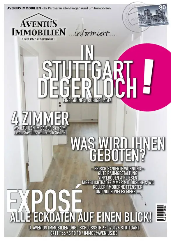 Expose_AveniusImmobilien -- Sanierte DG Wohnung in schöner Lage in Degerloch- Traifelbergplatz