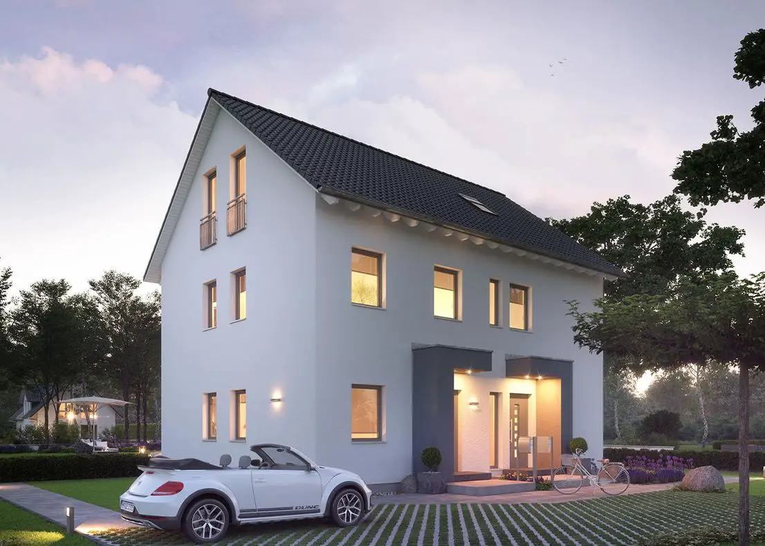 Außenansicht -- Neubau: Modernes Zweifamilien- Passivhaus mit Top Ausstattung und frei planbar in Braunschweig