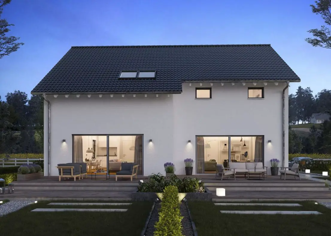 Terrasse -- Doppelhaushälfte - so geht günstig Wohnen!