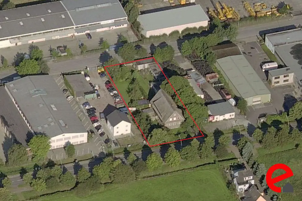 Luftbild I -- 3 Vollgeschosse + Kellergeschosse! 2.063 m² Gewerbegrundstück am Inselpark. GRZ 0,6 und GFZ 1,6