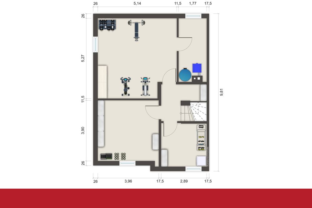 Grundriss Keller -- PROVISIONSFREI für Käufer – Doppelhaushälfte mit schönem Außenbereich in Allermöhe