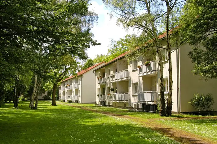 Außenansicht -- Für Kurzentschlossene ab sofort zu haben - Gemütliche 3-Zimmerwohnung in DU-Ungelsheim