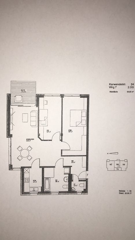 Grundriss -- Moderne und gemütliche 3-Zimmer Neubau-Wohnung am Harras
