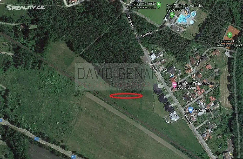 Prodej  pole 2 607 m², Třebechovice pod Orebem, okres Hradec Králové