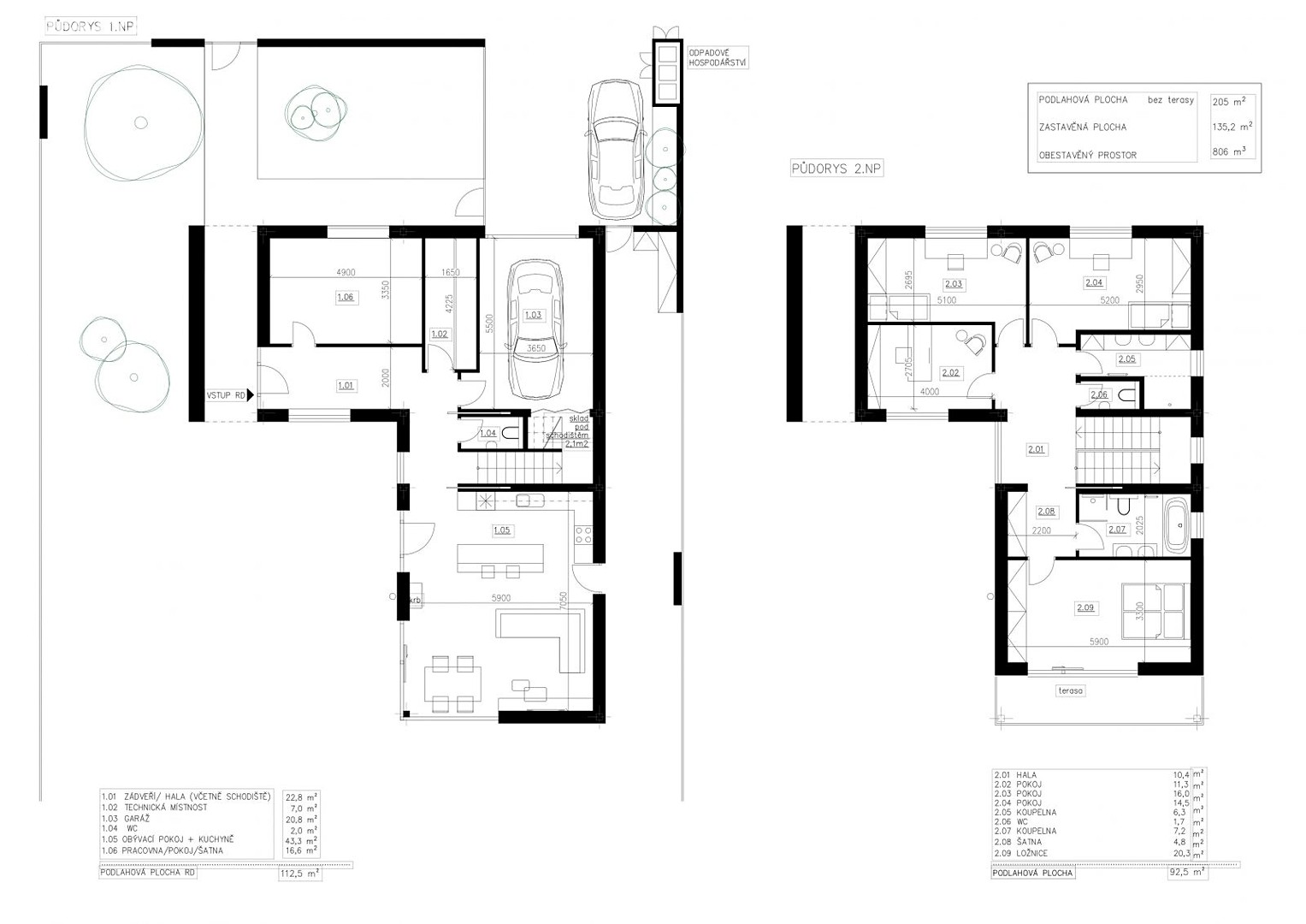 Prodej  rodinného domu 205 m², pozemek 469 m², Praha 4 - Újezd u Průhonic
