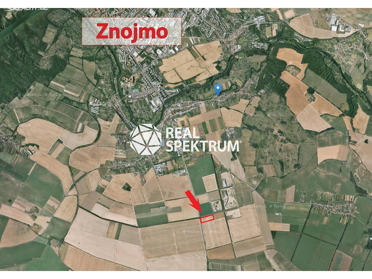 Prodej  komerčního pozemku 23 000 m², Evropská, Znojmo