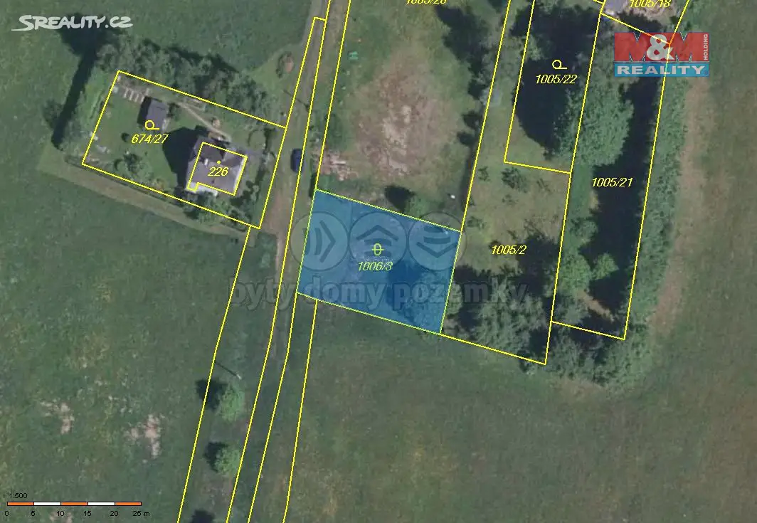 Prodej  pozemku 527 m², Aš - Vernéřov, okres Cheb