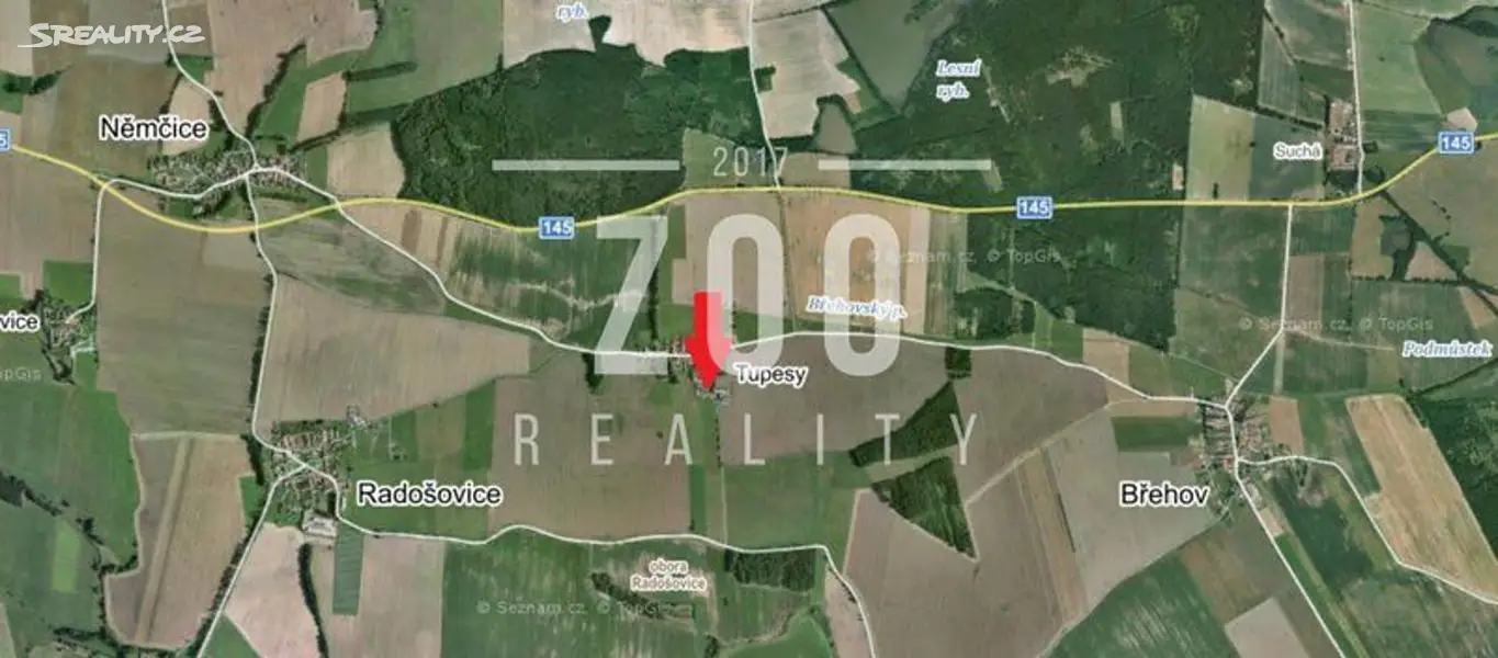 Prodej  komerčního pozemku 3 399 m², Radošovice, okres České Budějovice