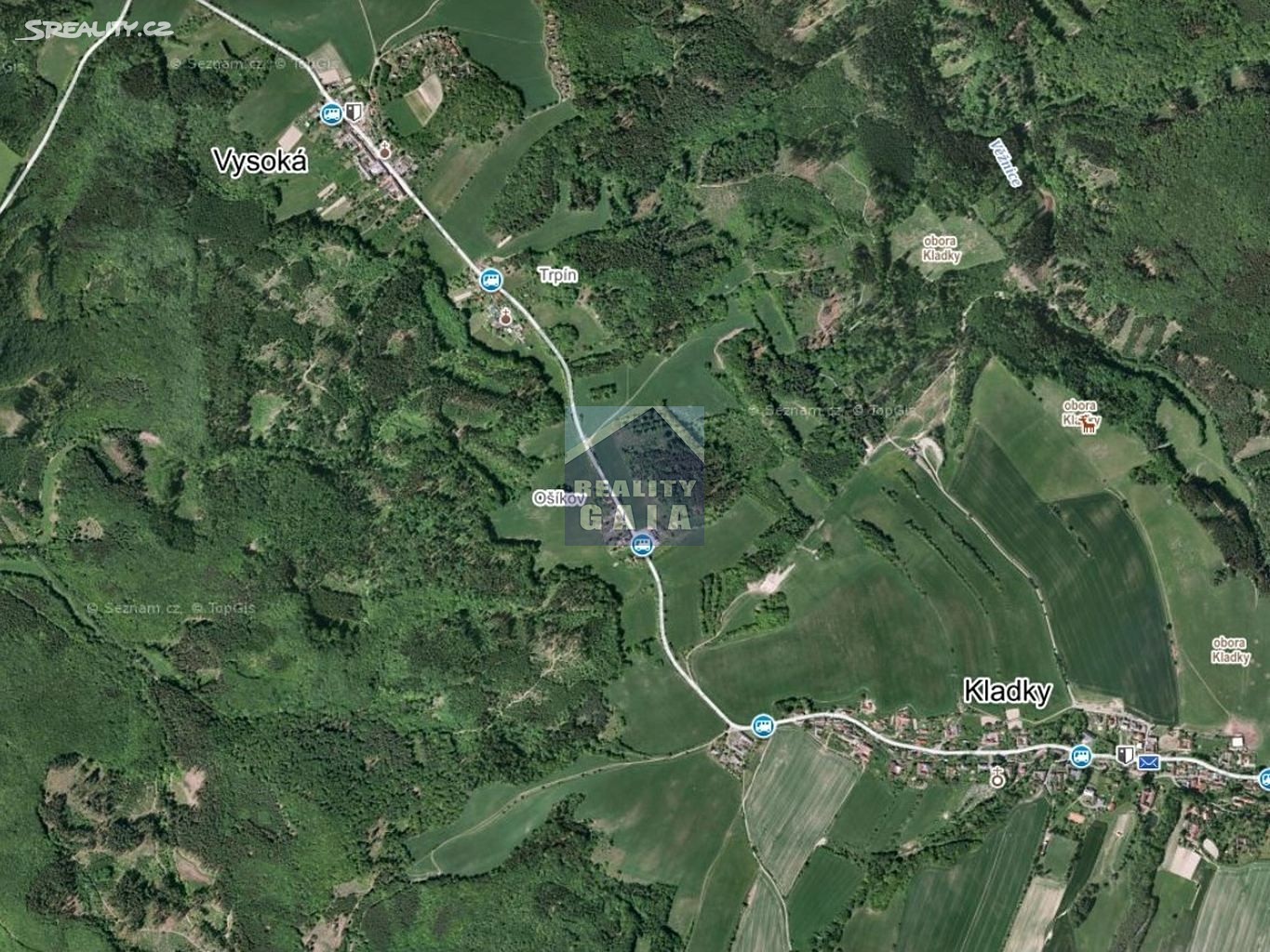 Prodej  lesa 138 796 m², Kladky, okres Prostějov