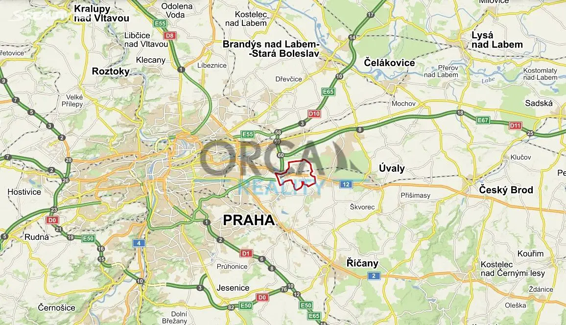 Prodej  pole 3 695 m², Praha